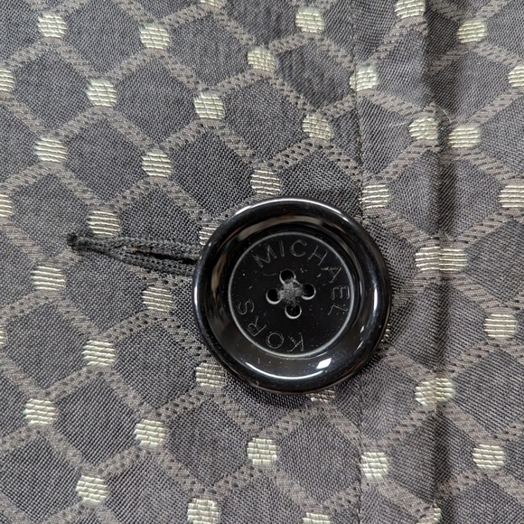 Michael Kors Mad Men Metallic Swing Jacket polkadot size 8 NWOT - Picture 8 of 8